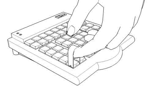 Safest removal is accomplished with a key puller